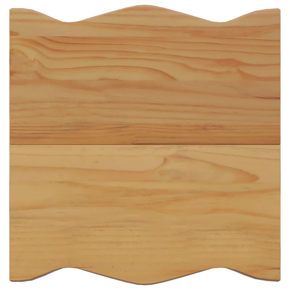 Produktbild för Sidobord med hylla EKAI Svart 50 x 50 x 45,5 cm Massiv furu