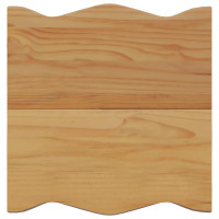 Produktbild för Sidobord med hylla EKAI Svart 50 x 50 x 45,5 cm Massiv furu