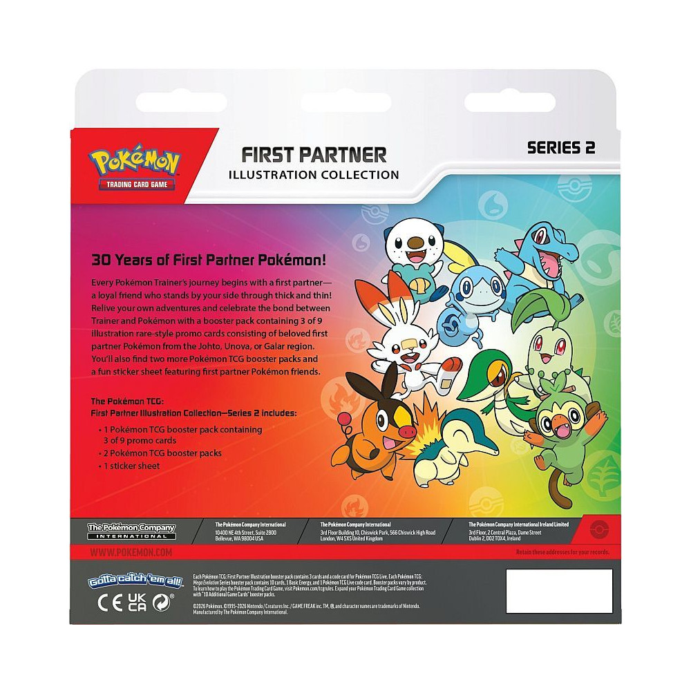Produktbild för Pokémon First Partner Illustration Collection: Series 2 (2 B...