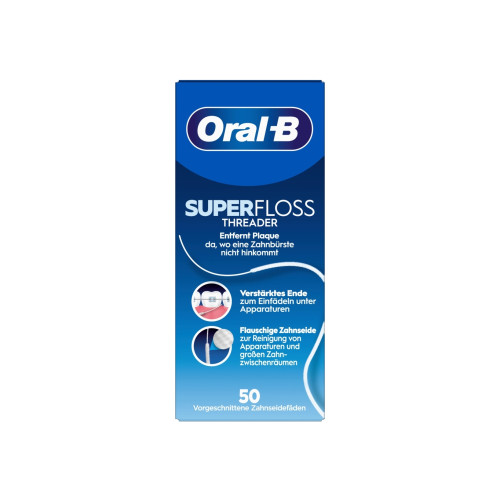 Braun Oral-B Superfloss, Super floss, Tandtråd utan vax, Platt, Vi...