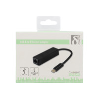 Produktbild för DELTACO USBC-GIGA - nätverksadapter - USB 3.1 - Gigabit Ethernet
