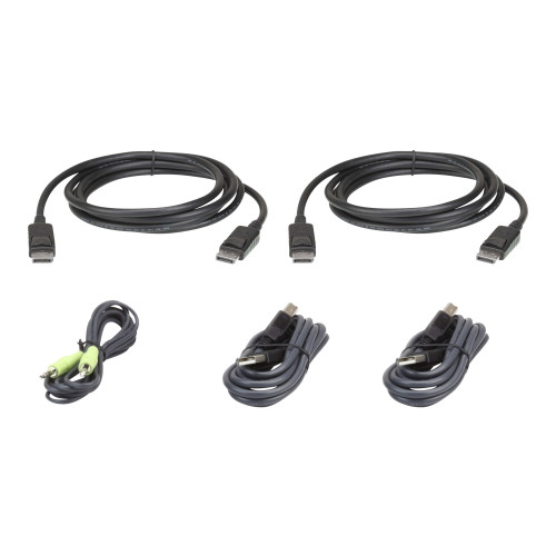 ATEN Technology ATEN 2L-7D03UDPX5 - kabelsats för tangentbord/video/mus - TAA-kompatibel