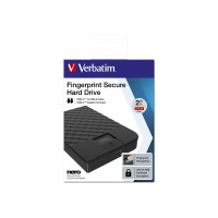 Produktbild för Verbatim Fingerprint Secure - hårddisk - 2 TB - USB 3.1 Gen 1