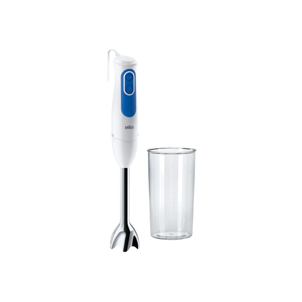 Produktbild för Braun Multiquick 3 MQ 3000 Smoothie+ - handmixer - vit / blå