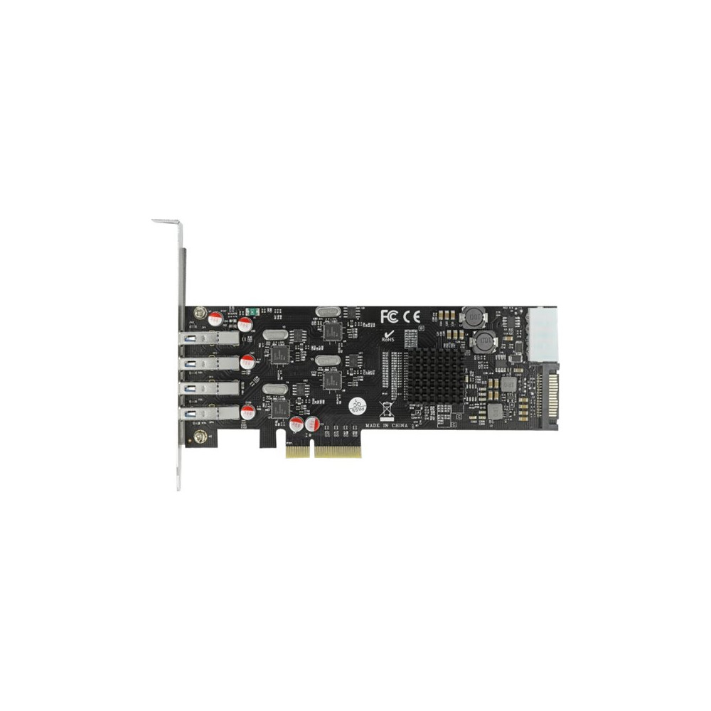 Produktbild för Delock - USB-adapter - PCIe 2.0 x4 - USB 3.2 Gen 1 x 4