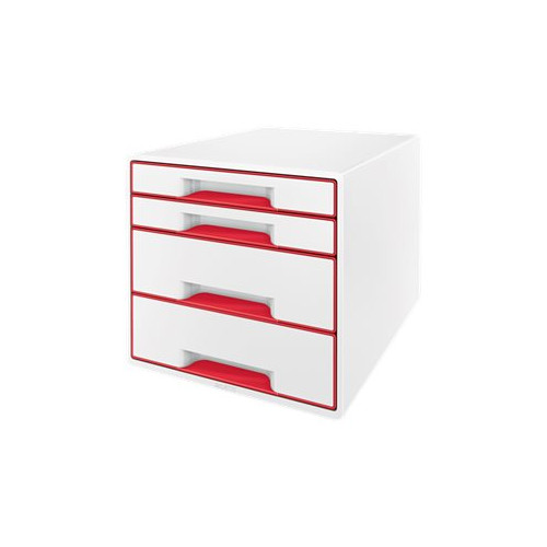 LEITZ Leitz WOW CUBE - lådskåp - för A4 Plus - röd