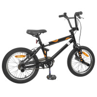 Produktbild för BMX Cykel 16 Tum för 5-8 år gammal Svart