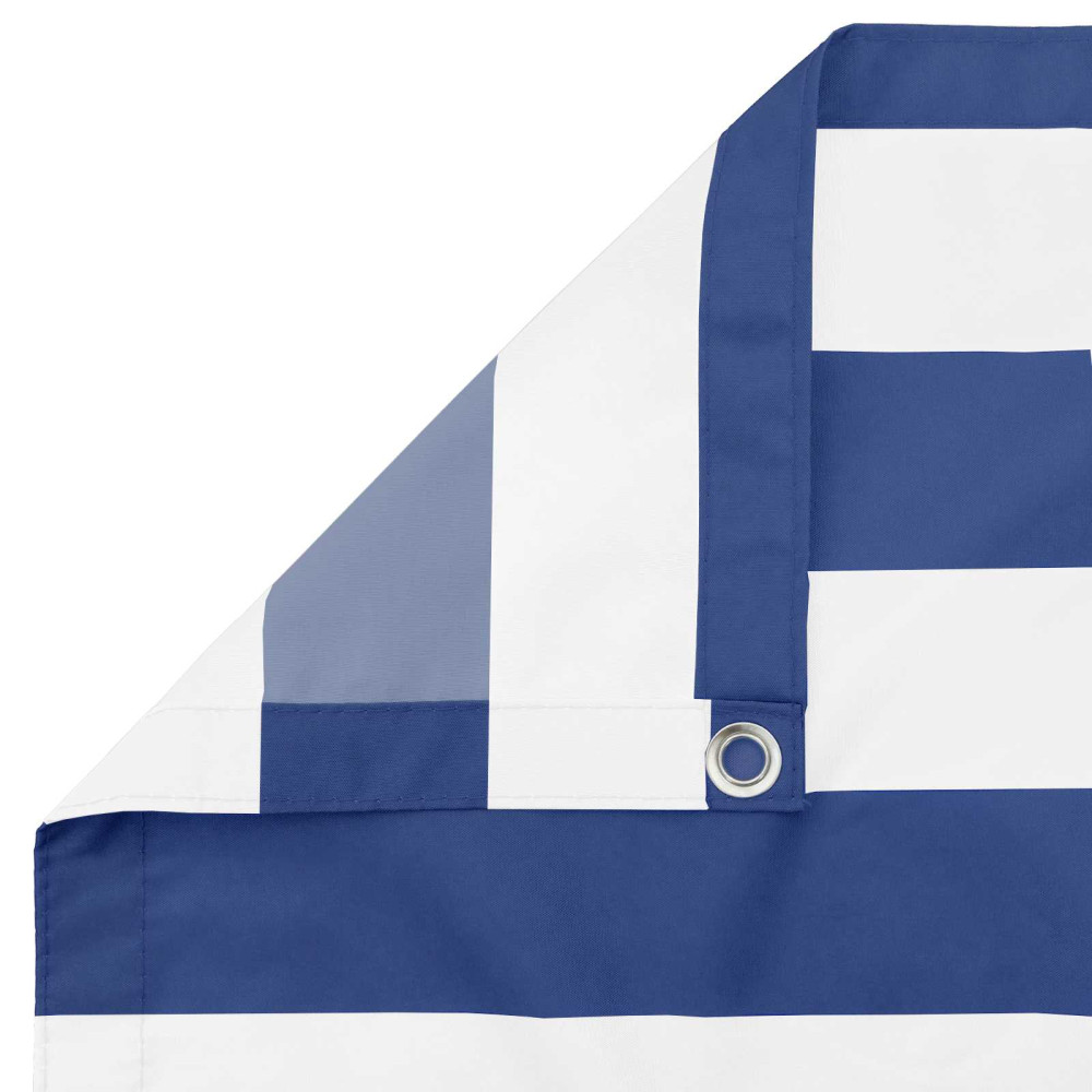 Produktbild för Balkongskärm 180 x 500 cm Tyg med PU-beläggning Blå och Vit
