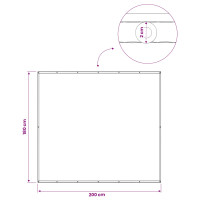 Produktbild för Balkongskärm 180 x 200 cm Tyg med PU-beläggning Terracotta