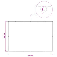 Produktbild för Balkongskärm 200 x 300 cm Tyg med PU-beläggning Terracotta