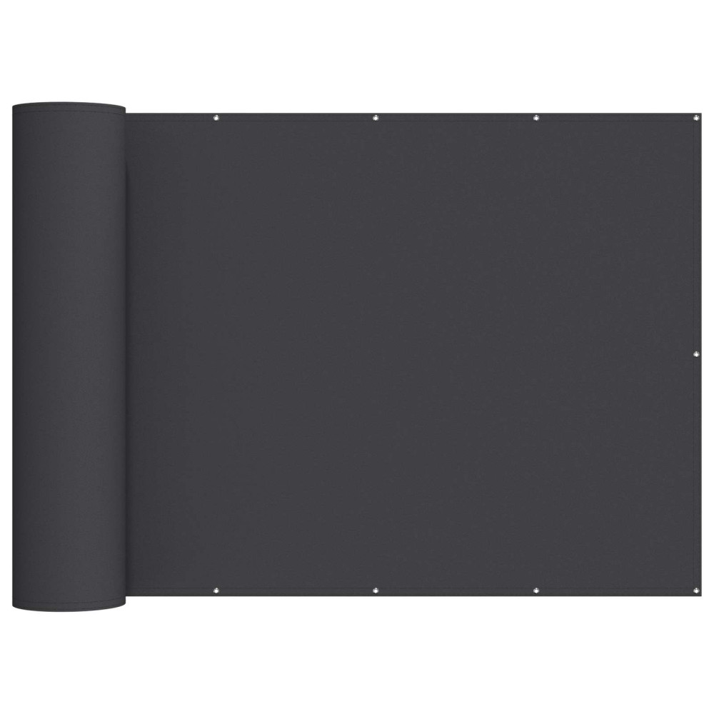 Produktbild för Balkongskärm 180 x 500 cm Tyg med PU-beläggning Svart