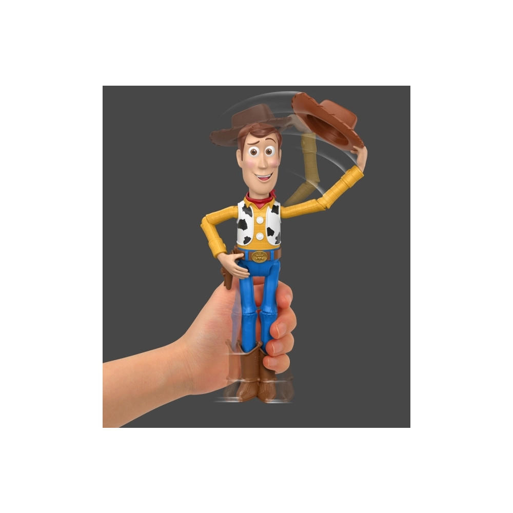 Produktbild för Disney Pixar Toy Story 5-figur med funktion att ta av hatten...