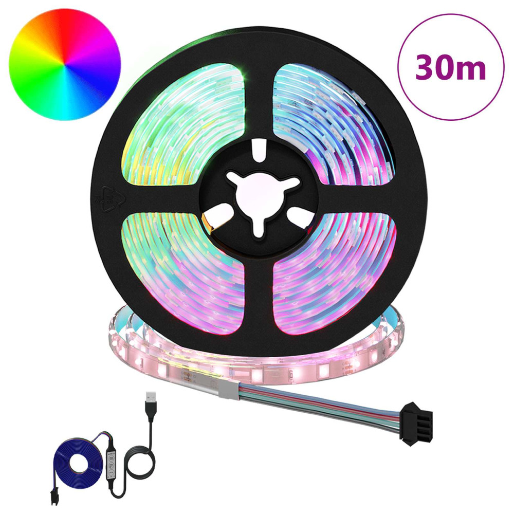 Produktbild för LED Band 12 pcs Svart och Transparent 2500 mm Koppar och plast