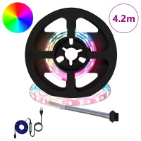 Produktbild för LED Band 12 pcs Svart och Transparent 350 mm Koppar och plast