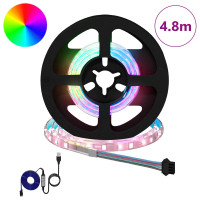 Produktbild för LED Band 12 pcs Svart och Transparent 40 x 0,8 x 0,3 cm