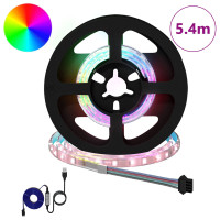 Produktbild för LED Band 12 pcs Svart och Transparent 450 mm Koppar och plast