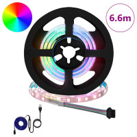 Produktbild för LED Band 12 pcs Svart och Transparent 550 mm Koppar och plast