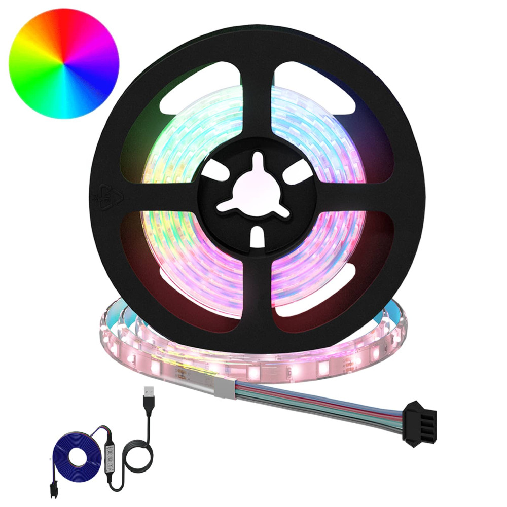 Produktbild för LED Band 12 pcs Svart och Transparent 1200 mm Koppar och plast