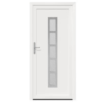 Produktbild för Framdörr Vit 88 x 200 cm PVC