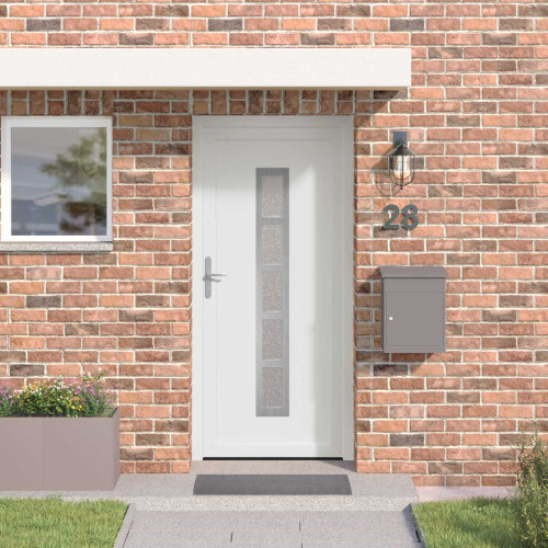 vidaXL Framdörr Vit 108 x 208 cm PVC