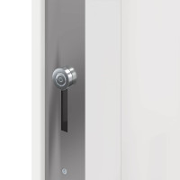 Produktbild för Framdörr Vit 108 x 208 cm PVC