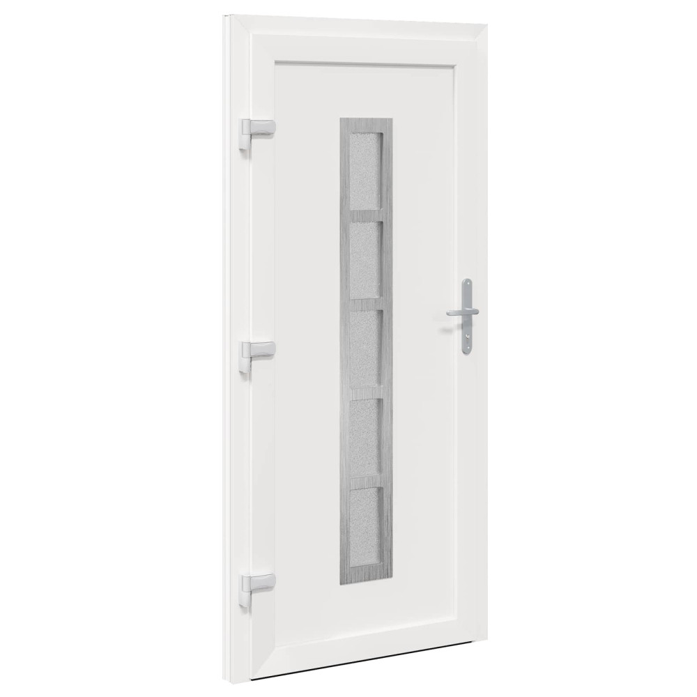 Produktbild för Framdörr Vit 108 x 208 cm PVC