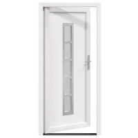 Produktbild för Framdörr Vit 98 x 200 cm PVC