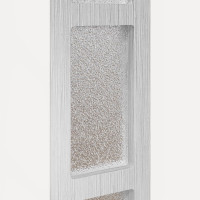 Produktbild för Framdörr Vit 98 x 208 cm PVC