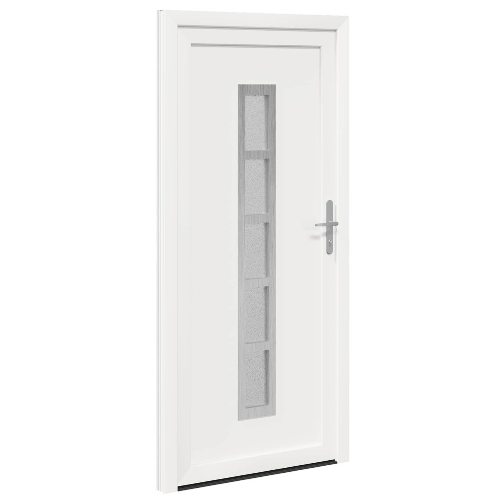 Produktbild för Framdörr Vit 98 x 208 cm PVC