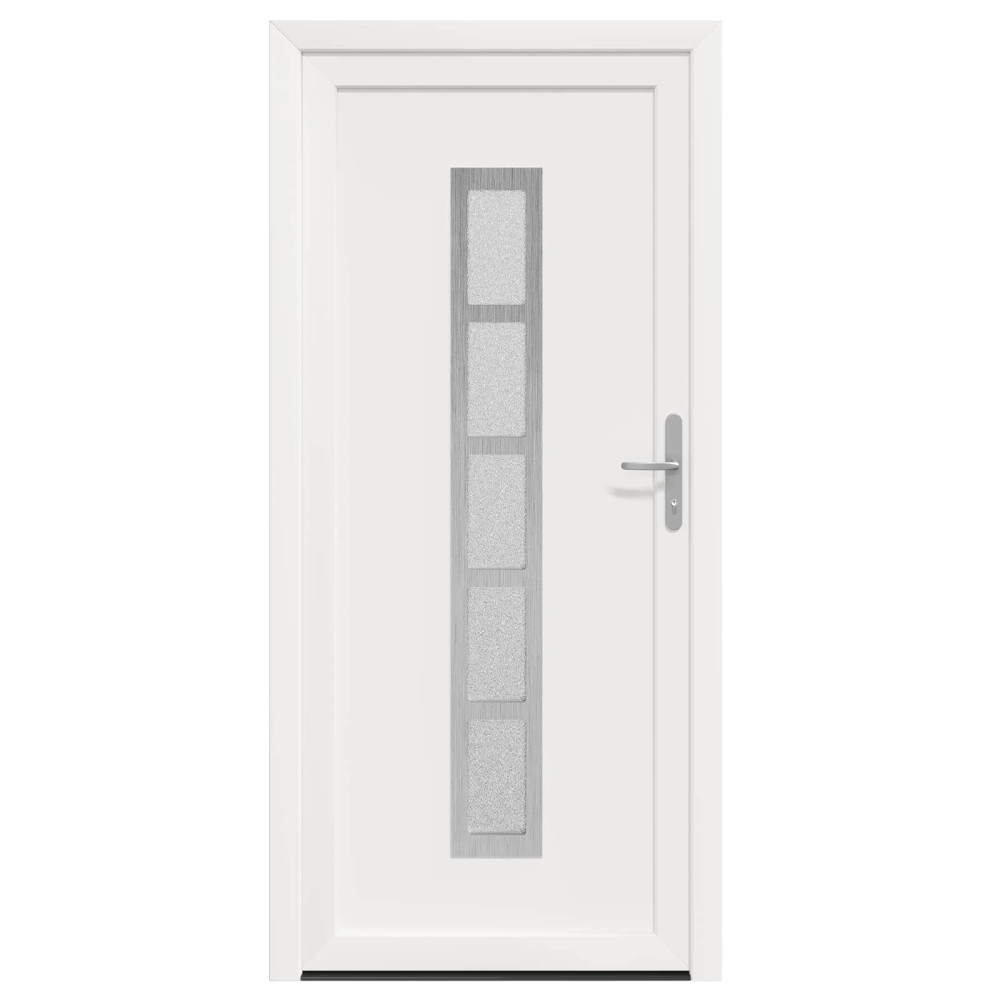Produktbild för Framdörr Vit 108 x 208 cm PVC