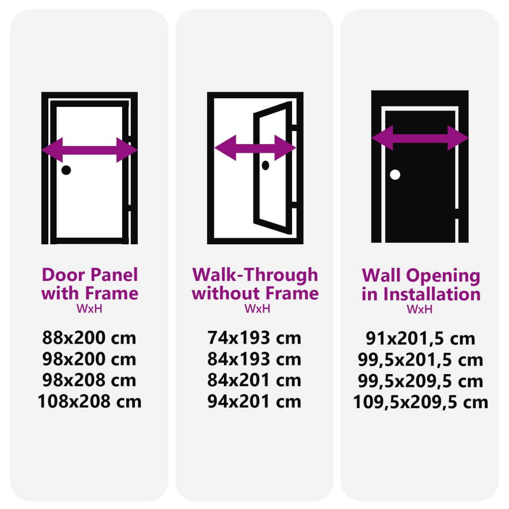 Produktbild för Framdörr Antracit 88 x 200 cm PVC