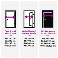 Produktbild för Framdörr Antracit 88 x 200 cm PVC