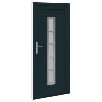 Produktbild för Framdörr Antracit 98 x 208 cm PVC
