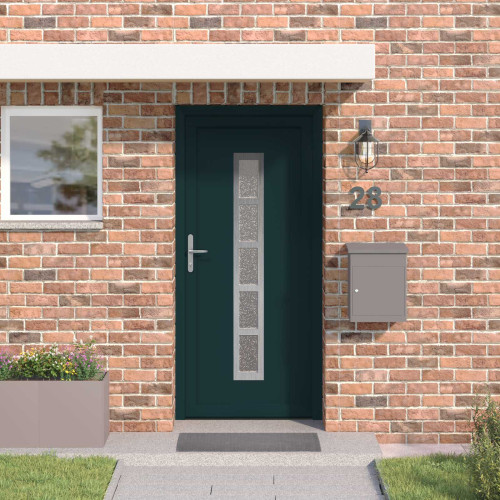 vidaXL Framdörr Antracit 108 x 208 cm PVC