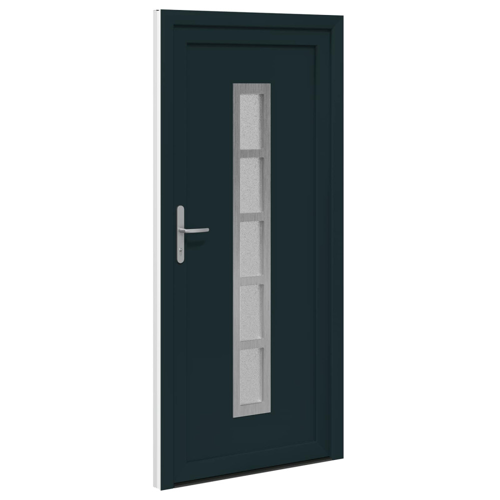 Produktbild för Framdörr Antracit 108 x 208 cm PVC