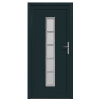 Produktbild för Framdörr Antracit 88 x 200 cm PVC