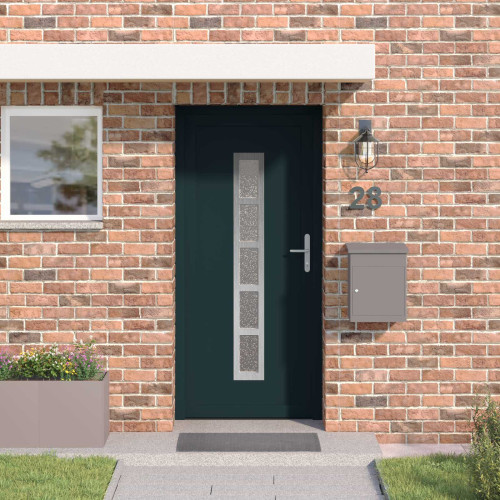 vidaXL Framdörr Antracit 98 x 200 cm PVC