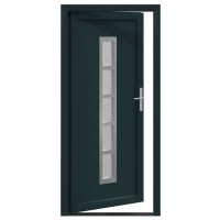 Produktbild för Framdörr Antracit 108 x 208 cm PVC