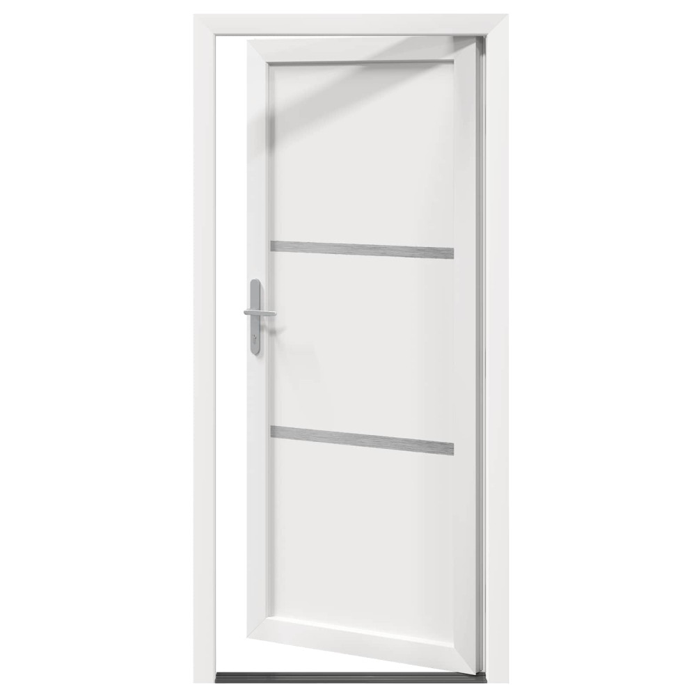 Produktbild för Framdörr Vit 88 x 200 cm PVC