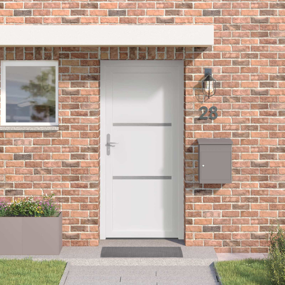 Produktbild för Framdörr Vit 98 x 200 cm PVC