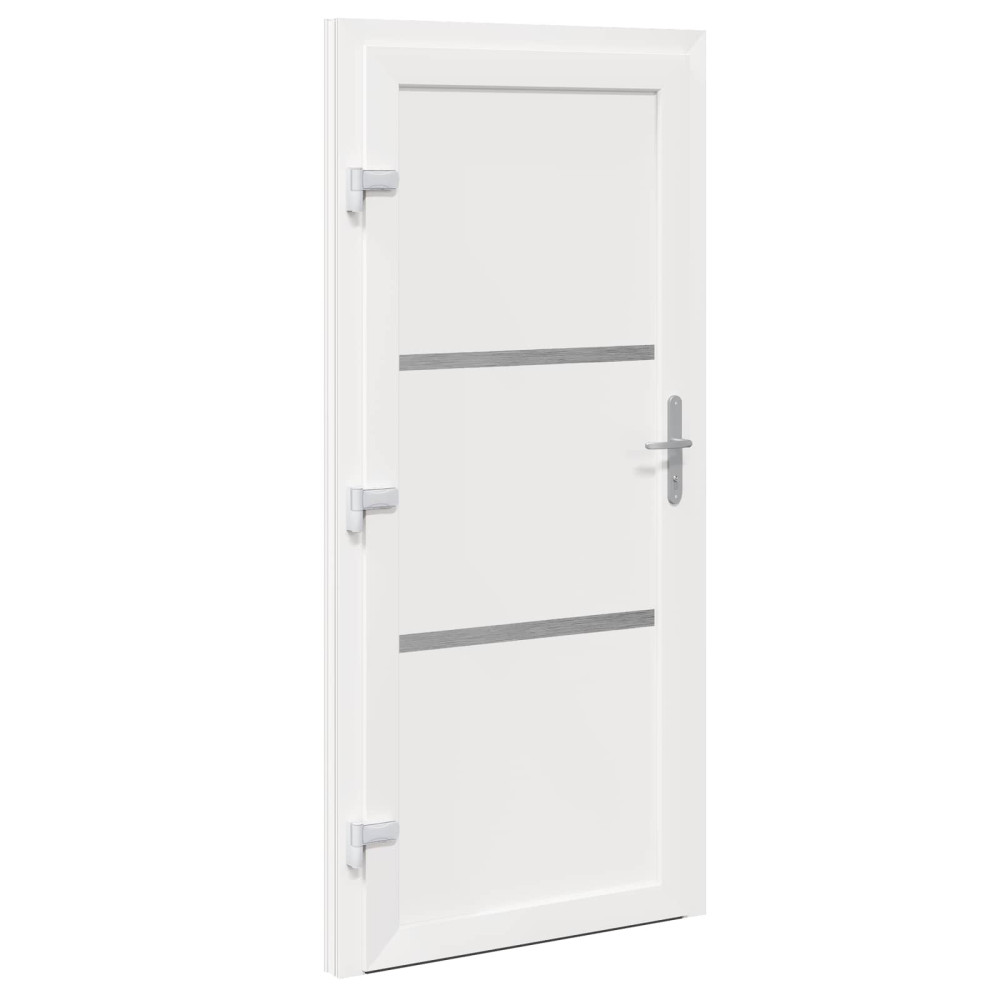 Produktbild för Framdörr Vit 98 x 208 cm PVC