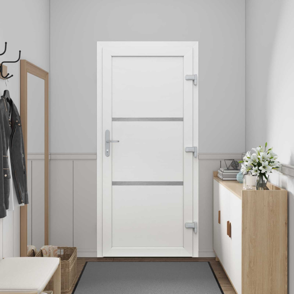 Produktbild för Framdörr Vit 98 x 200 cm PVC