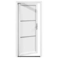 Produktbild för Framdörr Vit 98 x 208 cm PVC