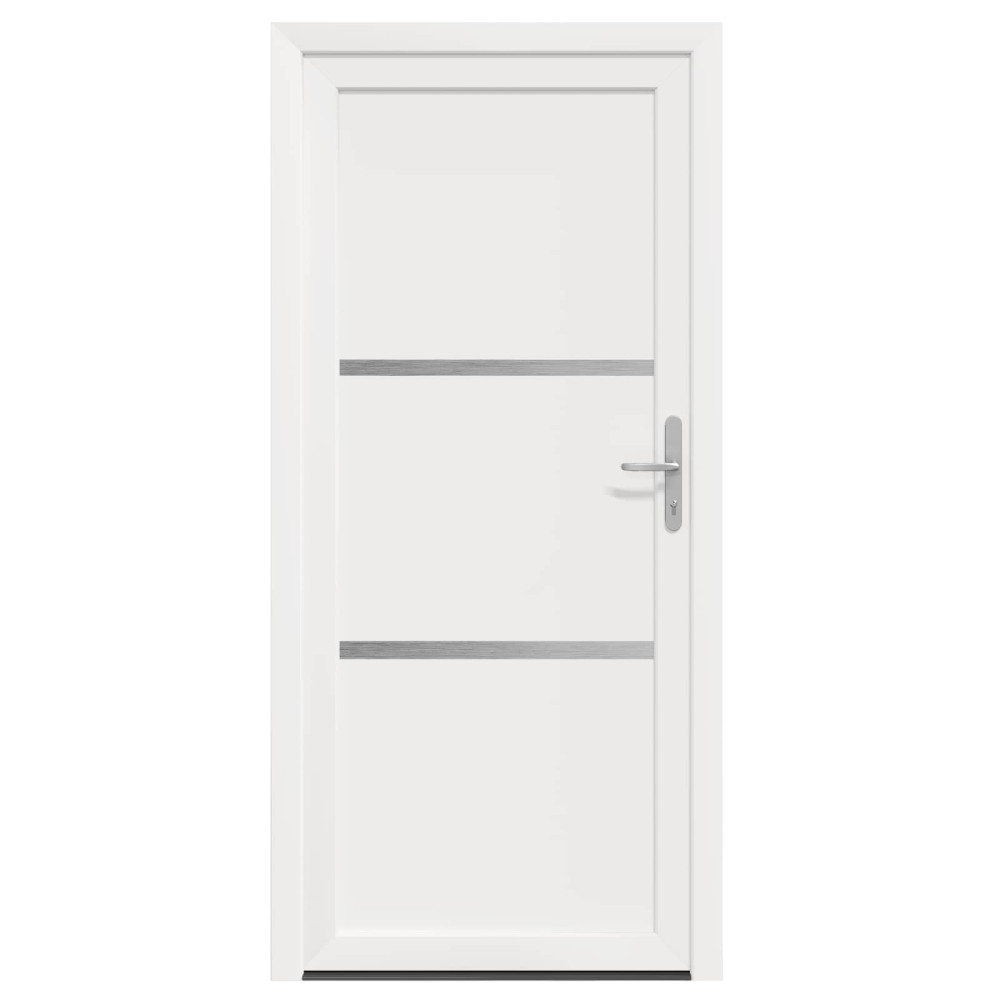 Produktbild för Framdörr Vit 108 x 208 cm PVC