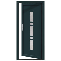 Produktbild för Framdörr Antracit 88 x 200 cm PVC