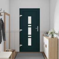 Produktbild för Framdörr Antracit 98 x 200 cm PVC
