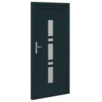 Produktbild för Framdörr Antracit 98 x 200 cm PVC