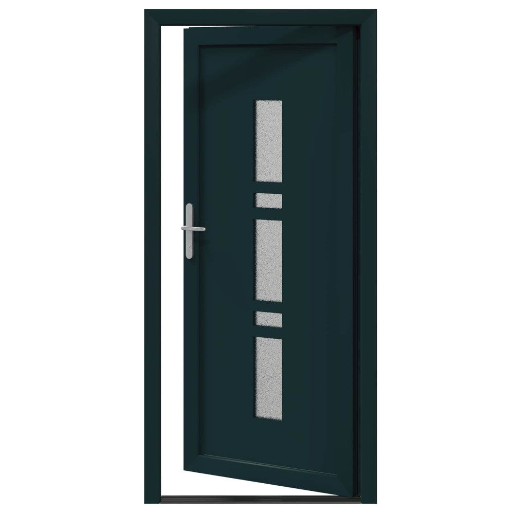 Produktbild för Framdörr Antracit 98 x 200 cm PVC