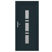 Produktbild för Framdörr Antracit 98 x 200 cm PVC