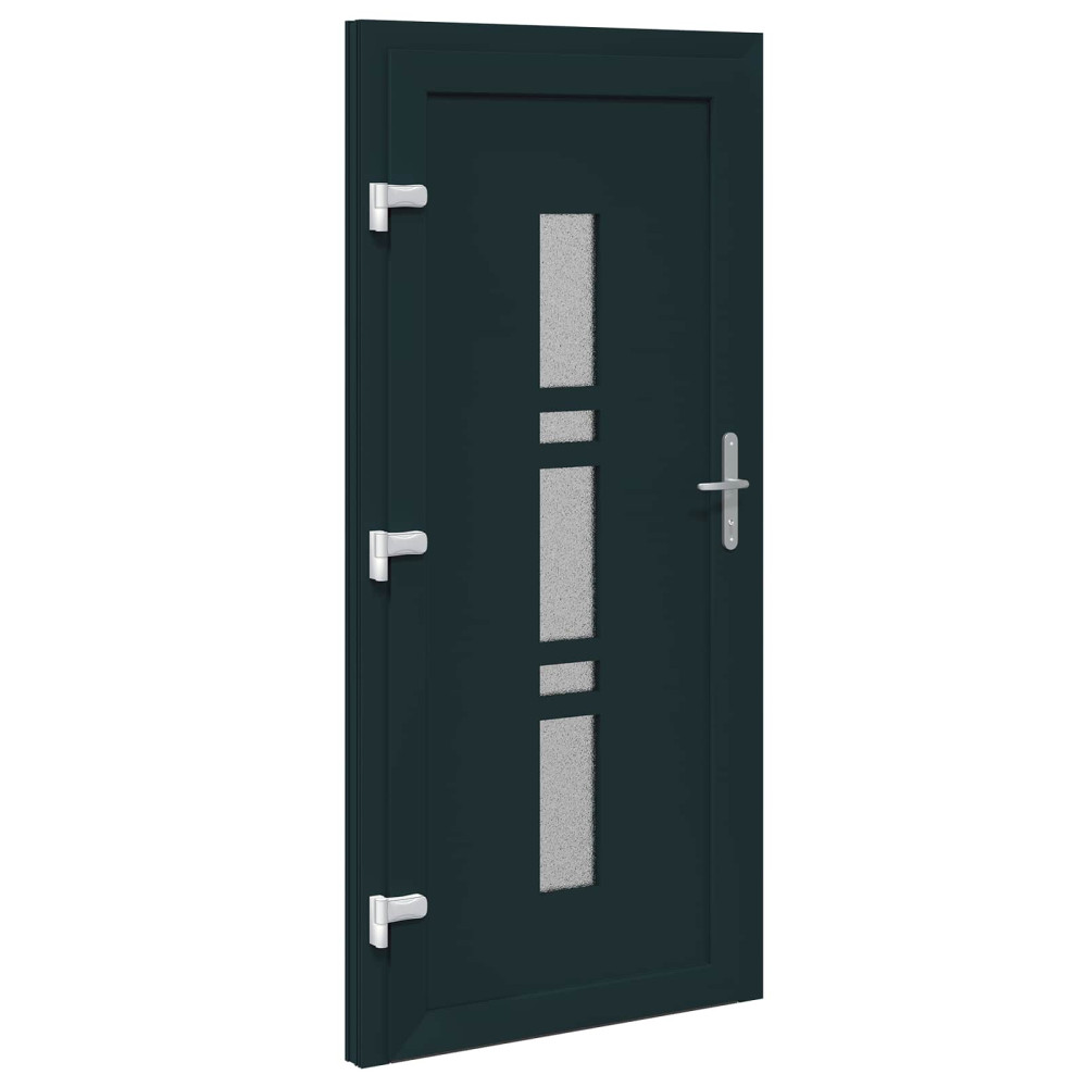 Produktbild för Framdörr Antracit 98 x 200 cm PVC